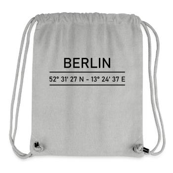 Berlin - Stanley/Stella recycelter Gym Bag - Grau meliert - Vorne