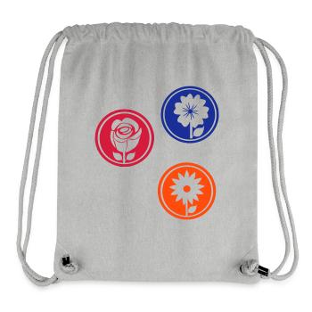 Ornaments Flowers - Stanley/Stella Recycled Gym Bag - heather grey - Front