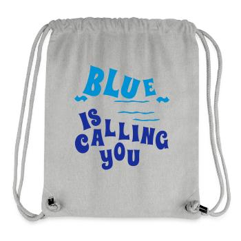 Blue is calling You, the sea is calling - Stanley/Stella Recycled Gym Bag - heather grey - Front