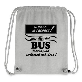 Busfahrer Bus Omnibus Kraftfahrer Schulbus (25) - Stanley/Stella recycelter Gym Bag - Grau meliert - Vorne