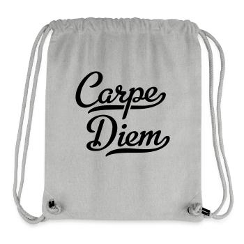 Carpe Diem - Stanley/Stella recycelter Gym Bag - Grau meliert - Vorne