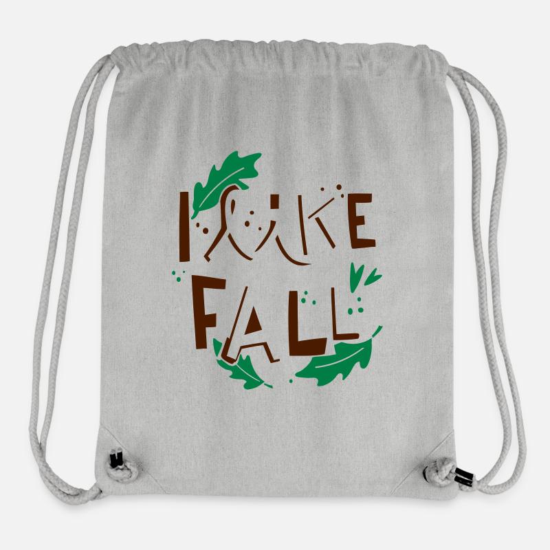 i like fall, Herbst - Stanley/Stella recycelter Gym Bag - Grau meliert