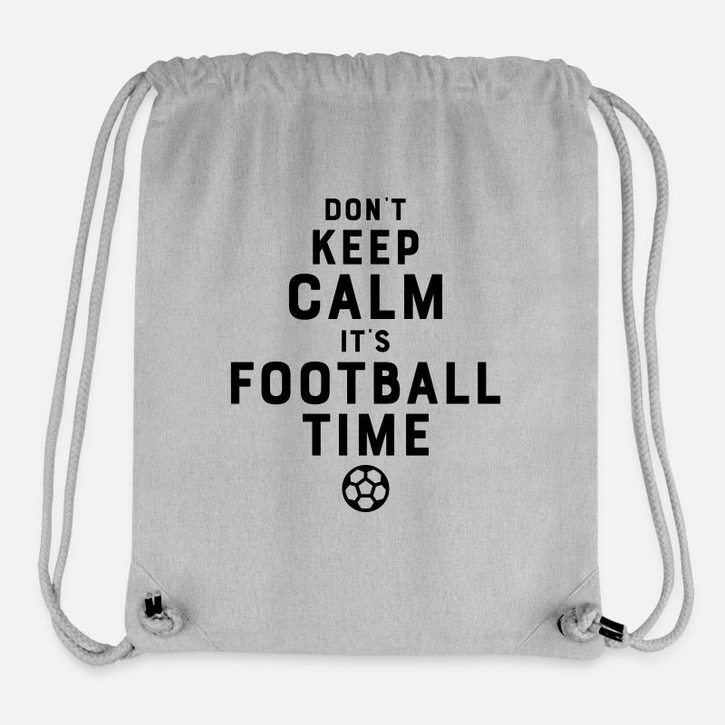 Football Time - Sac à cordon recyclé Stanley/Stella - gris chiné