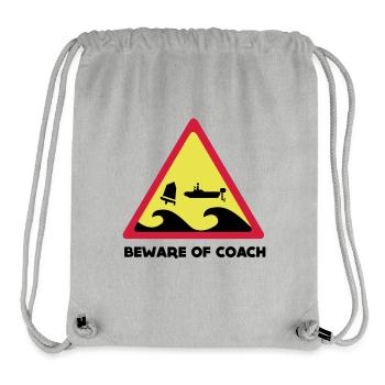 Beware Of Coach - Opti Edition - Stanley/Stella recycelter Gym Bag - Grau meliert - Vorne