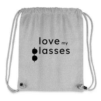 Love my Glasses - Stanley/Stella recycelter Gym Bag - Grau meliert - Vorne