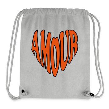 AMOUR Herz - Stanley/Stella recycelter Gym Bag - Grau meliert - Vorne