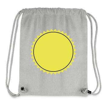 Emblème vierge - Sac à cordon recyclé Stanley/Stella - gris chiné - Devant