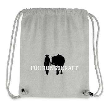 Westernreiten Westerngirl Führungskraft - Stanley/Stella recycelter Gym Bag - Grau meliert - Vorne