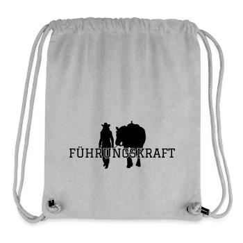 Westernreiten Westerngirl Führungskraft - Stanley/Stella recycelter Gym Bag - Grau meliert - Vorne