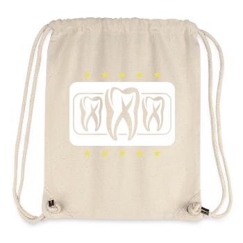 Icône de dentiste dentaire dentaire dentaire - Sac à cordon recyclé Stanley/Stella - blanc naturel - Devant