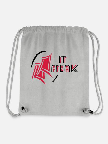 IT Freak Computer - Stanley/Stella recycelter Gym Bag - Grau meliert