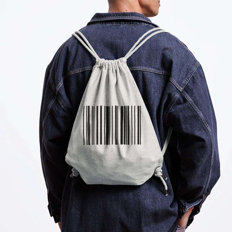Striped barcode code strip Stanley/Stella Recycled Gym Bag