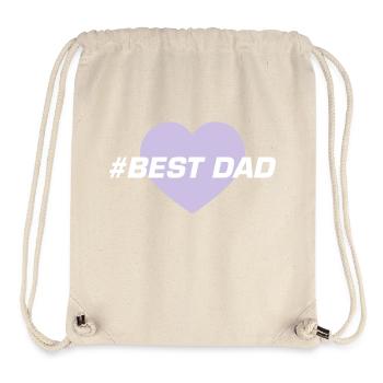 Meilleur amour de coeur de papa - Sac à cordon recyclé Stanley/Stella - blanc naturel - Devant