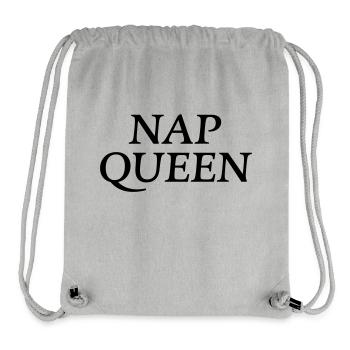 Nap Queen - Stanley/Stella Recycled Gym Bag - heather grey - Front