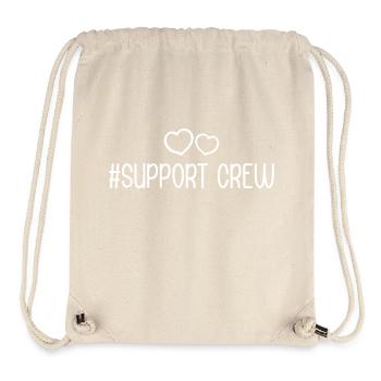 Support Crew Herz Liebe - Stanley/Stella recycelter Gym Bag - Naturweiß - Vorne