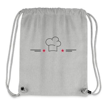 Design pour tabliers de cuisine - Sac à cordon recyclé Stanley/Stella - gris chiné - Devant