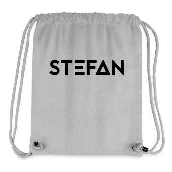 Vorname Stefan - Stanley/Stella recycelter Gym Bag - Grau meliert - Vorne