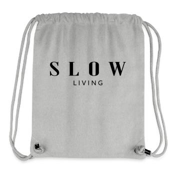 Slow Living - Stanley/Stella Recycled Gym Bag - heather grey - Front