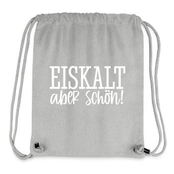 Eiskalt - aber schön! - Stanley/Stella recycelter Gym Bag - Grau meliert - Vorne