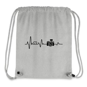 Fotograf fotografieren Herzschlag Fotografie Liebe - Stanley/Stella recycelter Gym Bag - Grau meliert - Vorne