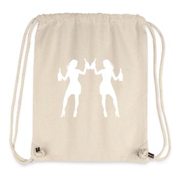 Girls Team Silhouette Party - Stanley/Stella Recycled Gym Bag - natural - Front