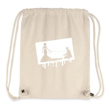 Wedding Bride and groom Linen - Stanley/Stella Recycled Gym Bag - natural - Front