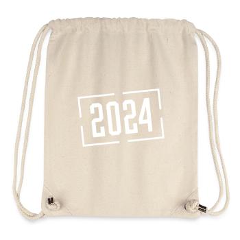 2024 Jahr - Stanley/Stella recycelter Gym Bag - Naturweiß - Vorne