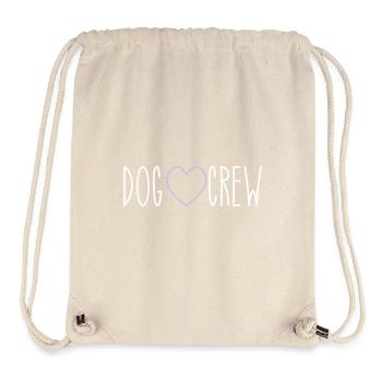 Dog Crew Herz - Stanley/Stella recycelter Gym Bag - Naturweiß - Vorne
