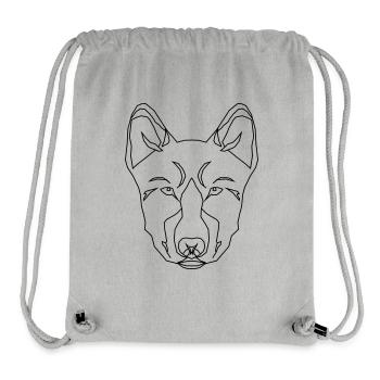 Stylized Dog - Stanley/Stella Recycled Gym Bag - heather grey - Front