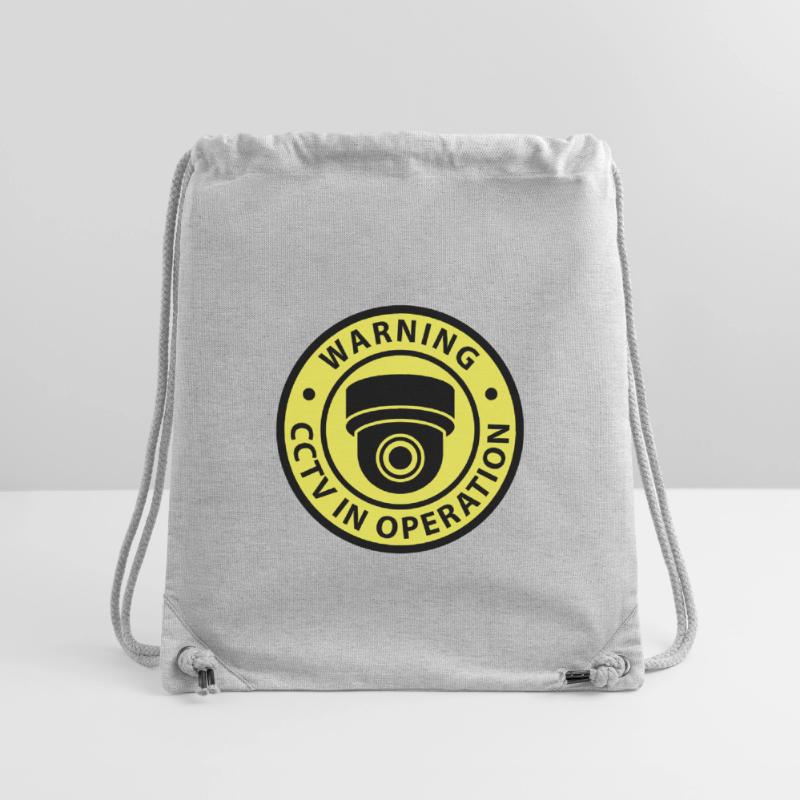 Security cameras in use symbol icon. Fixed CCTV Stanley/Stella Recycled Gym Bag