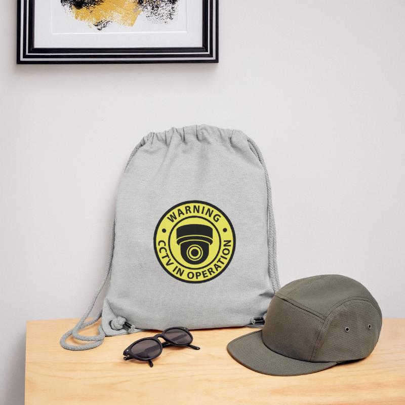 Security cameras in use symbol icon. Fixed CCTV Stanley/Stella Recycled Gym Bag