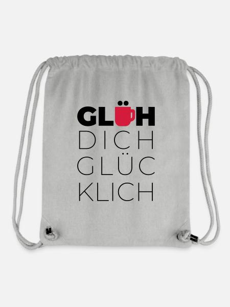 Glühwein - Stanley/Stella recycelter Gym Bag - Grau meliert