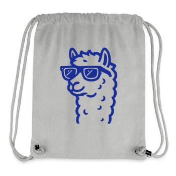 Lunettes de soleil Lama - Sac à cordon recyclé Stanley/Stella - gris chiné - Devant