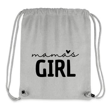 Girl Mama & Mama´s Girl Set | Töchter Sprüche - Stanley/Stella recycelter Gym Bag - Grau meliert - Vorne