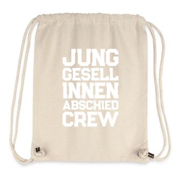 Enterrement de vie de jeune fille Crew Enterrement de vie de garçon - Sac à cordon recyclé Stanley/Stella - blanc naturel - Devant