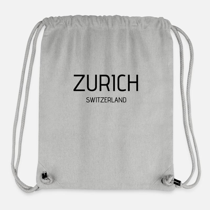 Zurich - Sac à cordon recyclé Stanley/Stella - gris chiné