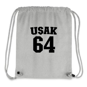 Usak 64 - Stanley/Stella recycelter Gym Bag - Grau meliert - Vorne