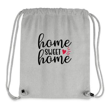 Home sweet home - Stanley/Stella recycelter Gym Bag - Grau meliert - Vorne
