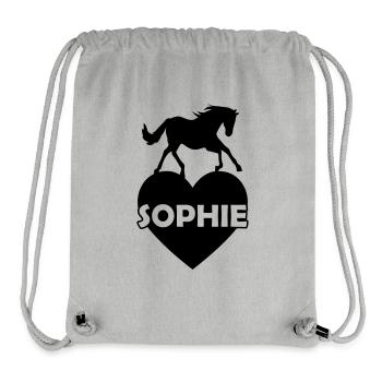 Sophie Surname First Name - Stanley/Stella Recycled Gym Bag - heather grey - Front