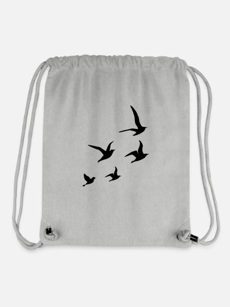 Flying Swallows - Stanley/Stella recycelter Gym Bag - Grau meliert