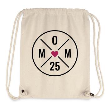 Mom 25 Baby Mutter Muttertag Geschenk Mama 2025 - Stanley/Stella recycelter Gym Bag - Naturweiß - Vorne