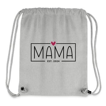 Mama Est. 2024 - Stanley/Stella recycelter Gym Bag - Grau meliert - Vorne