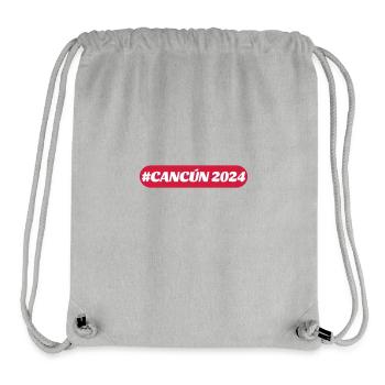 Cancun 2024 - Stanley/Stella recycelter Gym Bag - Grau meliert - Vorne