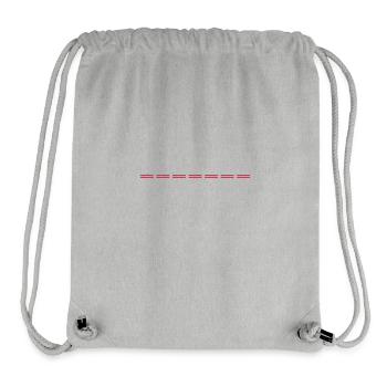 Line dashed - Stanley/Stella Recycled Gym Bag - heather grey - Front