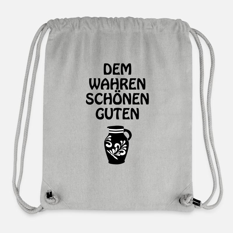 Le vrai beau bon Bembel #FFM #069 - Sac à cordon recyclé Stanley/Stella - gris chiné