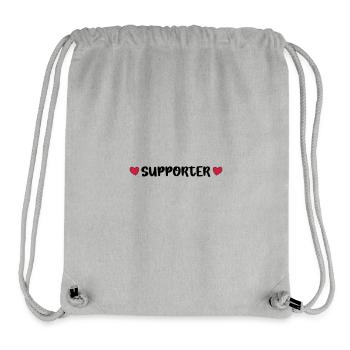 Supporter Heart - Stanley/Stella Recycled Gym Bag - heather grey - Front