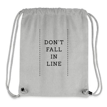 Ne faites pas le lien - Sac à cordon recyclé Stanley/Stella - gris chiné - Devant
