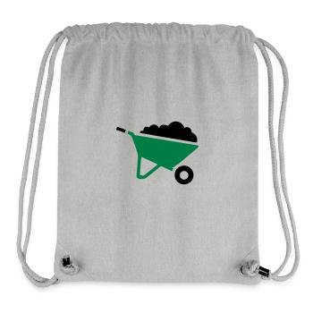 Schubkarre Symbol - Stanley/Stella recycelter Gym Bag - Grau meliert - Vorne