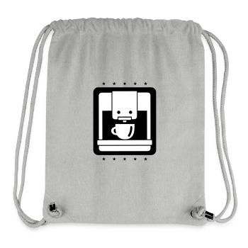 Kaffeemaschine Symbol - Stanley/Stella recycelter Gym Bag - Grau meliert - Vorne