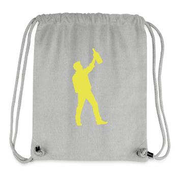 Party Silhouette Birthday - Stanley/Stella Recycled Gym Bag - heather grey - Front